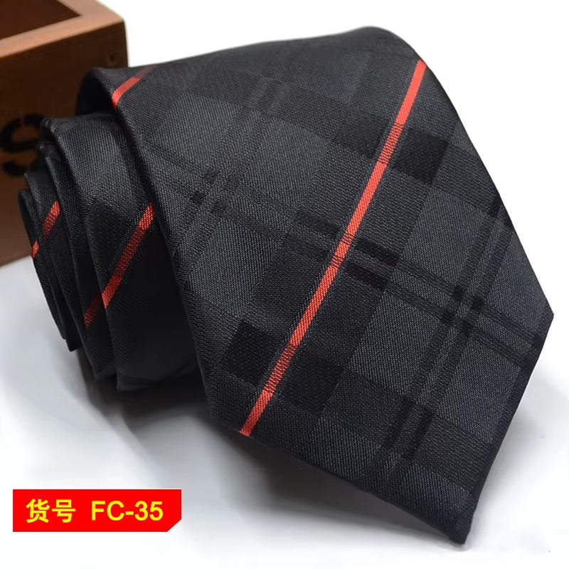 67 Styles Men'S Ties Solid Color Stripe Flower Floral 7-8Cm Jacquard Necktie Accessories Daily Wear Cravat Wedding Party Gift