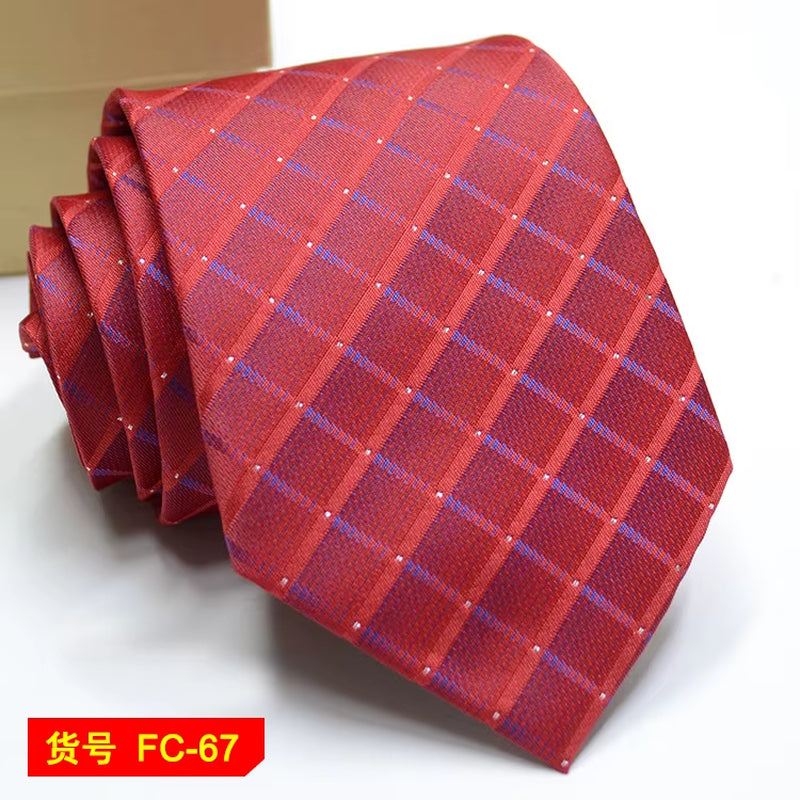 67 Styles Men'S Ties Solid Color Stripe Flower Floral 7-8Cm Jacquard Necktie Accessories Daily Wear Cravat Wedding Party Gift