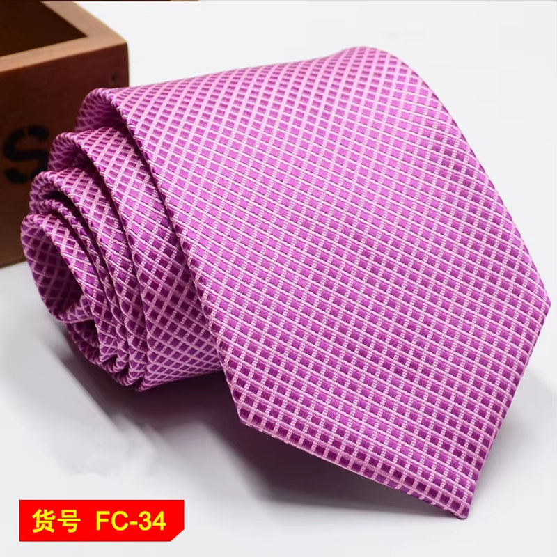 67 Styles Men'S Ties Solid Color Stripe Flower Floral 7-8Cm Jacquard Necktie Accessories Daily Wear Cravat Wedding Party Gift