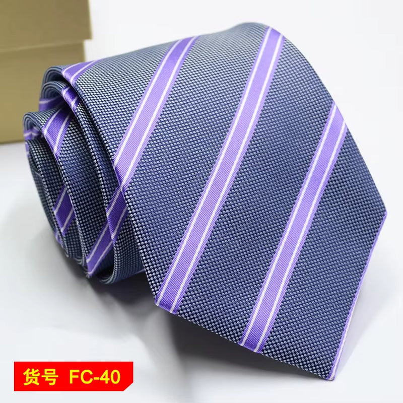 67 Styles Men'S Ties Solid Color Stripe Flower Floral 7-8Cm Jacquard Necktie Accessories Daily Wear Cravat Wedding Party Gift