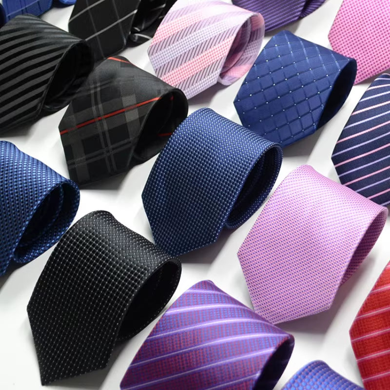67 Styles Men'S Ties Solid Color Stripe Flower Floral 7-8Cm Jacquard Necktie Accessories Daily Wear Cravat Wedding Party Gift