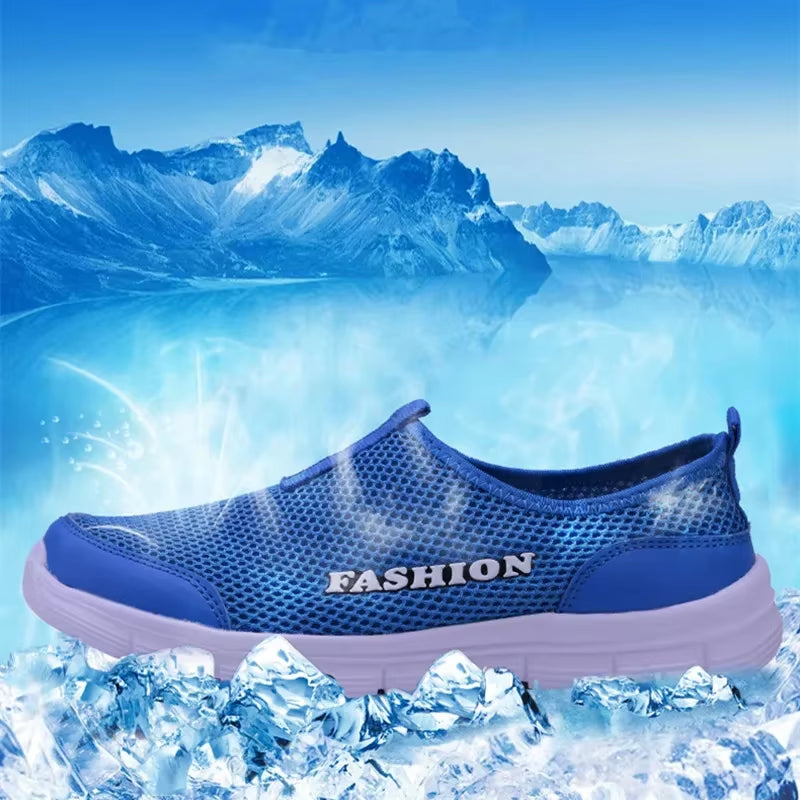 Breathable Mesh Casual Men Shoes Summer Sneakers Men Footwear Running Shoes Men'S Lightweight Slip-On Sandals Zapatos De Hombre