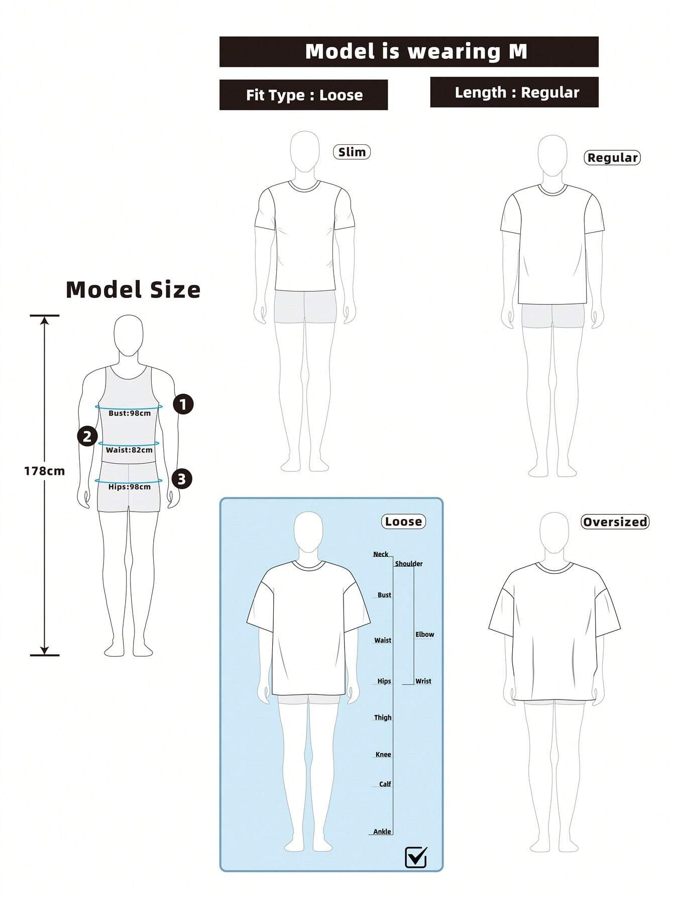 Manfinity Streetrush Men'S Fashionable Loose T-Shirt with Portrait Print,Graphic T-Shirt