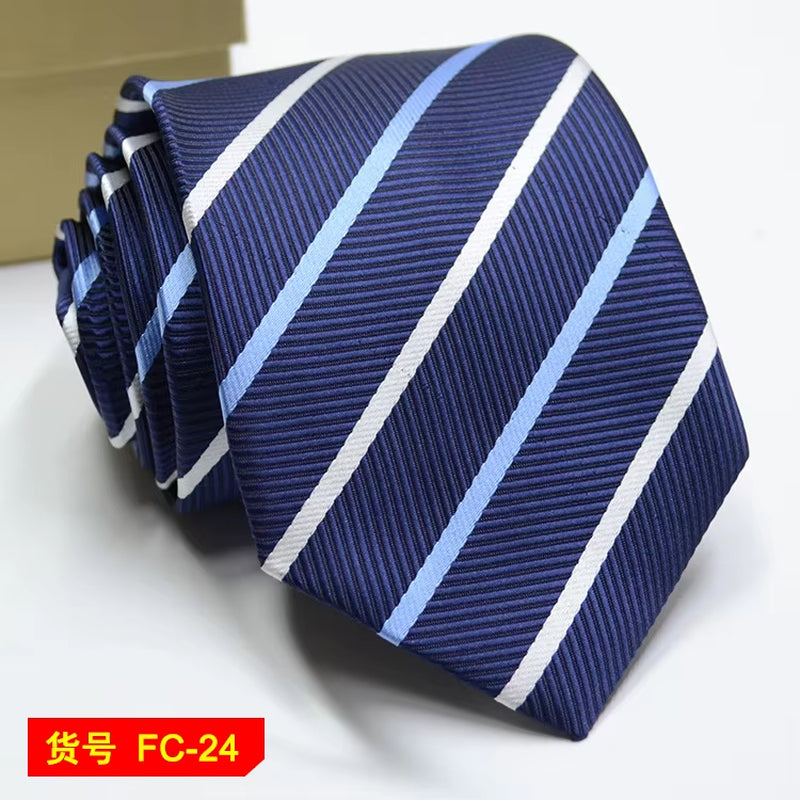 67 Styles Men'S Ties Solid Color Stripe Flower Floral 7-8Cm Jacquard Necktie Accessories Daily Wear Cravat Wedding Party Gift